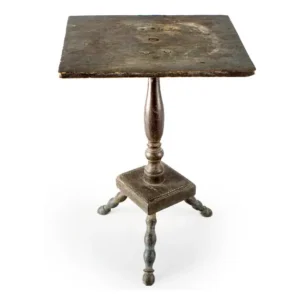 New England Tripod Candlestand, Original Painted Surface History Inventory Thumbnail