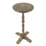 745-468_3_Candlestand,-X-Base,-Blue-Gray-with-Turned-Standard