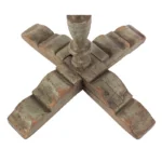 745-468_4_Candlestand,-X-Base,-Blue-Gray-with-Turned-Standard