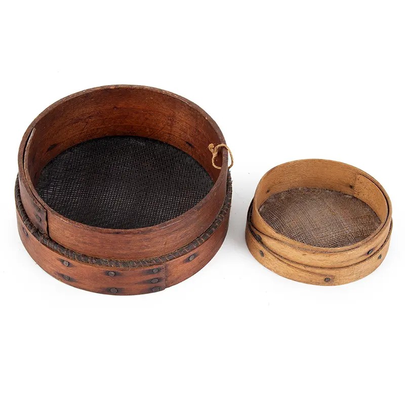 Two Bentwood Horsehair Sieves, Likely Shaker Made Sifters