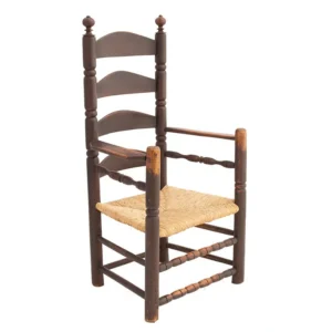 Armchair, Blade-Arm Ladderback, New York Great Chair in Old Surface Inventory Thumbnail