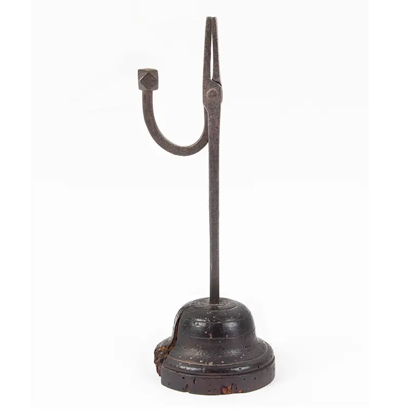 Garnet Counterweight Rushnip Holder on Turned Pine Base