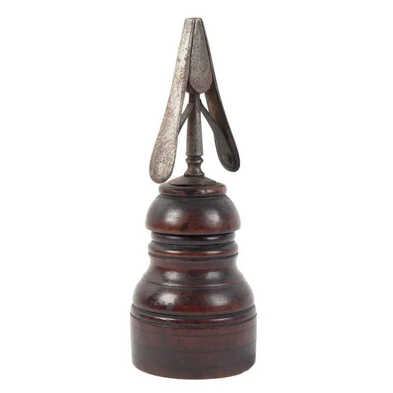 Double Spring Loaded Rushlight Holder