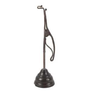 Iron Splint Holder with Turned Fruitwood Base Inventory Thumbnail