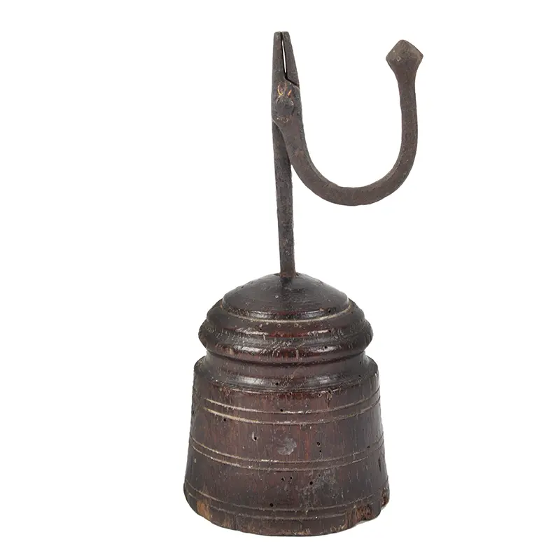 Iron Rush-Peermen Holder, Faceted Ball Counterweight with Wooden Base