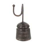 1661-8_2_Iron-Rushlight,-Turned-Wood-Base