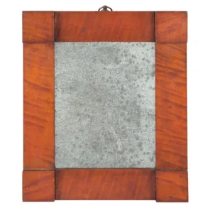 Tiger Maple Mirror, Curly Maple Veneered Looking Glass Inventory Thumbnail