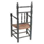 843-626_4_American-Pilgrim-Century-Carver-Chair-in-Blue-Paint