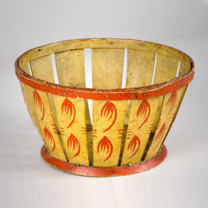 Small Paint Decorated Berry Basket Inventory Thumbnail