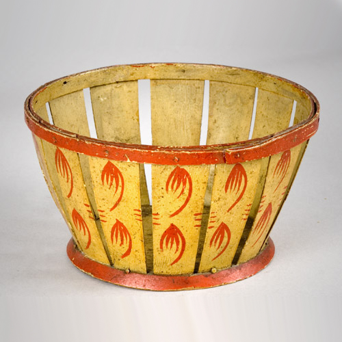 Small Paint Decorated Berry Basket