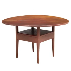 Hutch Table, Chair Table, Tapered legs, Original Red Paint, Great Surface Inventory Thumbnail