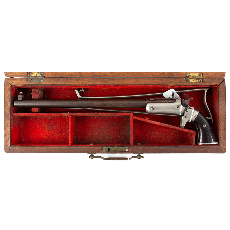 Cased J. Stevens New Model Pocket Rifle, Transitional First/Second Issue Inventory Thumbnail