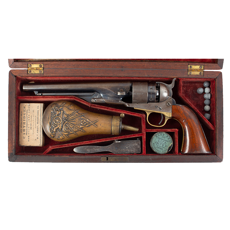 Fine Cased Colt Model 1860 Army Percussion Revolver with Full Complement of Accessories Inventory Thumbnail