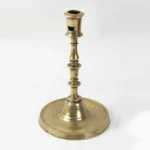 492-282_18th Century Brass Candlestick