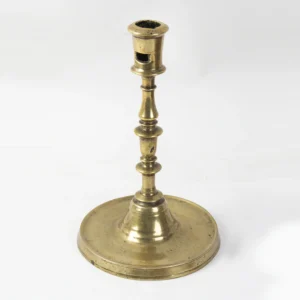A Tall Northwest European Brass Candlestick, 15th or 16th Century Inventory Thumbnail