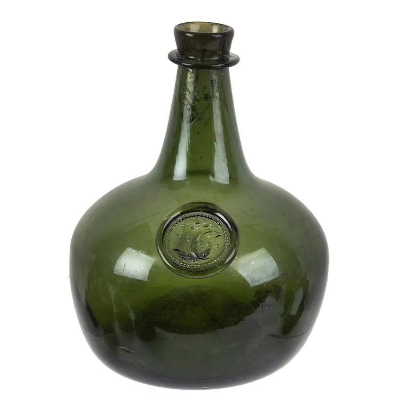 Transitional English Sealed Shaft and Globe Bottle, “IC”