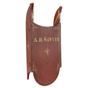 Paint Decorated Child’s Sled, A.B. Sawyer, Limington, Maine, Original Paint Inventory Thumbnail