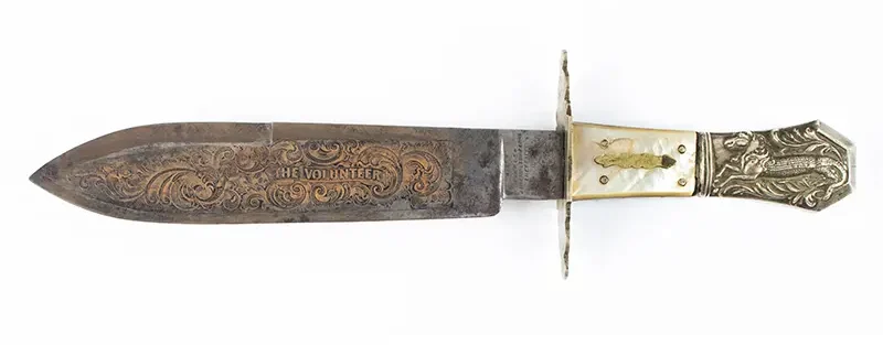 Nicholson “The Volunteer” Half Horse, Half Alligator Bowie Knife