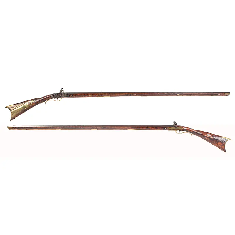 Kentucky Rifle, David Cooley Long Rifle (1790-1856), A Refined Example
