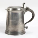 1500-22_1_Pewter-Lidded-Tankard,-Henry-Will,-NY