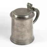 1500-22_2_Pewter-Lidded-Tankard,-Henry-Will,-NY