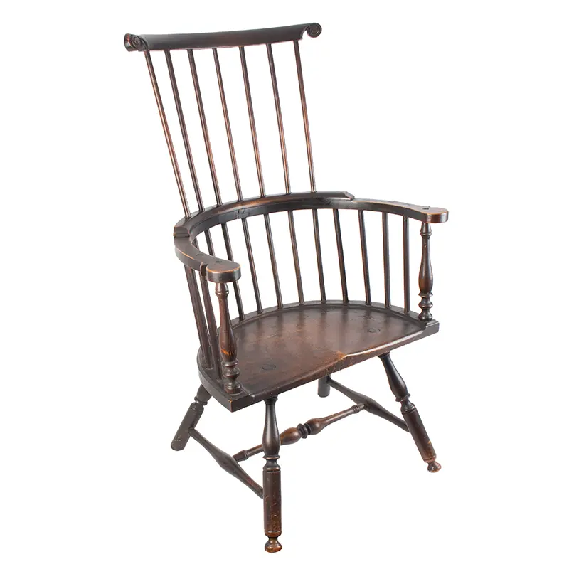 Rhode Island Comb-Back Windsor Armchair, Quaker Aesthetic