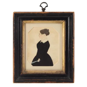 Miniature Portrait, Woman Holding Fan, In the Circle of the Dalee Family Inventory Thumbnail