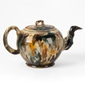 Whieldon-Type Creamware Teapot, Staffordshire Inventory Thumbnail