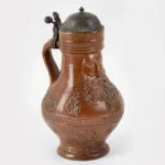 843-689_2_German-Bellarmine-Krug,-Pewter-Lid