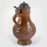 843-689_5_German-Bellarmine-Krug,-Pewter-Lid