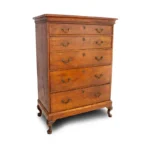 859-111_2_Tall-Chest-on-Frame,-5-Drawer,-Original-Brass