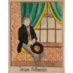 859-120_2_Watercolor-Portrait,-Gentleman-Seated-in-Yellow-Chair,-Reading,-PA