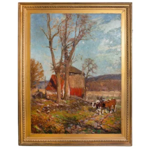 George Glenn Newell (American, 1870-1945) Landscape with Cows Inventory Thumbnail