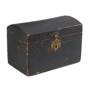 A Small Dome Top Trunk, Document Box, Original Paint, Newburyport Inventory Thumbnail