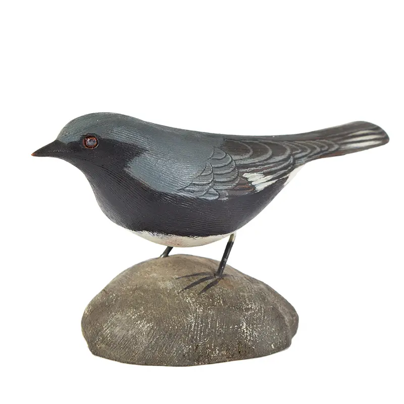 Black-throated Blue Warbler, Jess Blackstone (1909–1988), Carved and Painted Wood