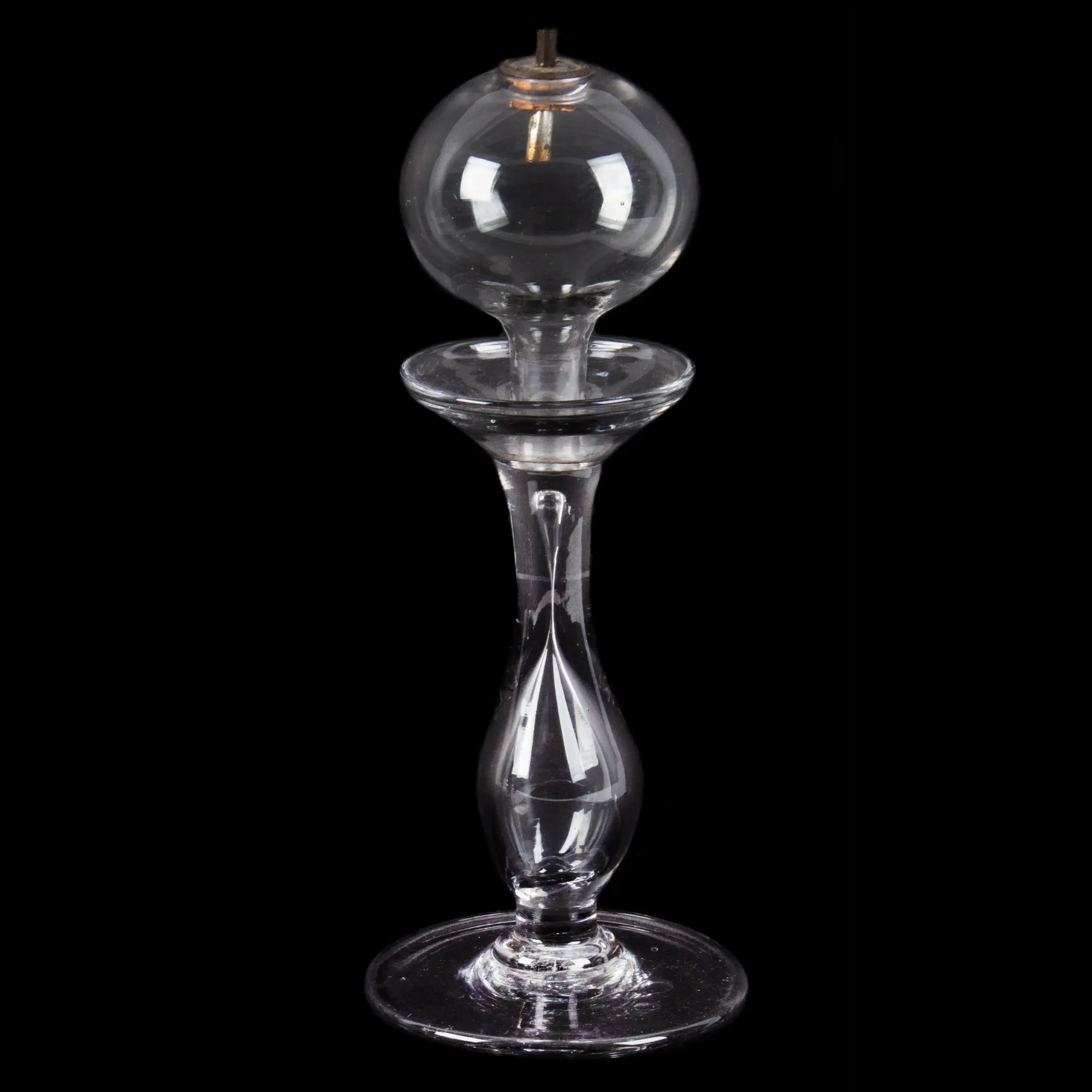Free Blown Glass Lace-Maker’s Lamp